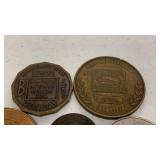 Vintage Token & Medallion Lot â 5 Pieces