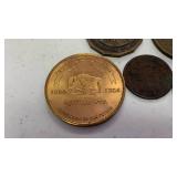 Vintage Token & Medallion Lot â 5 Pieces