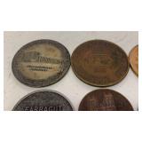 Vintage Souvenir Token & Medallion Lot â 6 Pieces