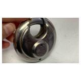 U-Haul Stainless Steel Round Disc Lock *key included