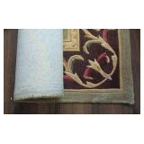 Handmade Royal Palace Heritage Fleur De Lis Wool Area Rug 7x9