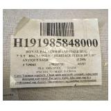 Handmade Royal Palace Heritage Fleur De Lis Wool Area Rug 7x9