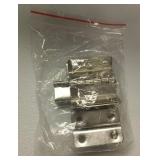 Silver Tone Door Hinges Set