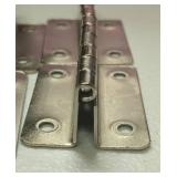 Silver Tone Door Hinges Set