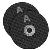 ALUM OXIDE DISKS M563DB 2PCS