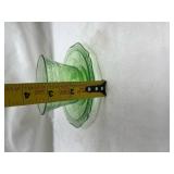 Depression Glass Green Teacup and Dessert Plate
