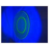 Green Depression Glass Oval Platter