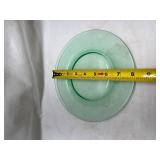Green Depression Glass Oval Platter