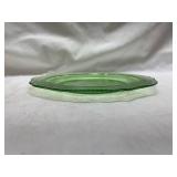 Depression Glass Green Dinner Plate