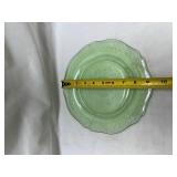 Depression Glass Green Dinner Plate