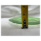 Depression Glass Green Dinner Plate