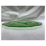 Depression Glass Green Divided Plate