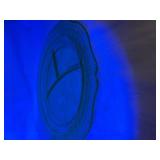 Depression Glass Green Divided Plate