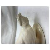 White glazed Pheasant Figurine