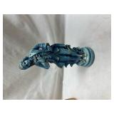Blue Ceramic Figurine Statue