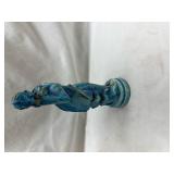 Blue Ceramic Figurine Statue