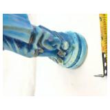 Blue Ceramic Figurine Statue