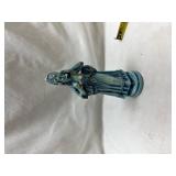 Blue Glazed Religious Figure Statue