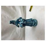 Blue Glazed Religious Figure Statue