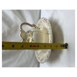 White Porcelain pitcher and bowl with Gold Trim