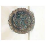 Fenton Glass Winter Scene Plate 1980