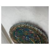 Fenton Glass Winter Scene Plate 1980