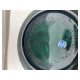 Imperial Glass Green Carnival Two Turtle Doves Plate