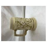German Relief Decorated Beer Stein