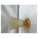 Depression Glass Footed Tumbler