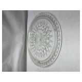 Crystal Cut Glass Serving Plate
