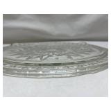 Crystal Cut Glass Serving Plate