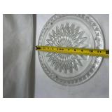 Crystal Cut Glass Serving Plate