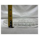 Crystal Cut Glass Serving Plate