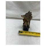 Native American Wolf Spirit Figurine