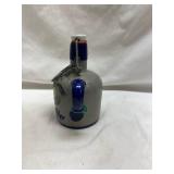 German Stoneware Flip-Top Bottle with Blue Accents
