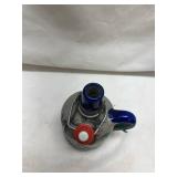 German Stoneware Flip-Top Bottle with Blue Accents