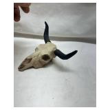 Small Western Cow Skull with Black Horns