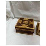 Handcrafted Bamboo Storage Box Set
