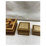 Handcrafted Bamboo Storage Box Set