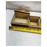 Handcrafted Bamboo Storage Box Set