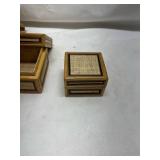 Handcrafted Bamboo Storage Box Set