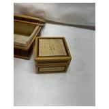 Handcrafted Bamboo Storage Box Set