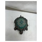 Handmade Paisley Print Turtle Plush