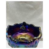 Fenton Iridescent Carnival Glass Compote
