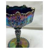 Fenton Iridescent Carnival Glass Compote