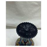 Fenton Iridescent Carnival Glass Compote
