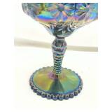 Fenton Iridescent Carnival Glass Compote