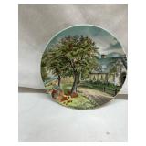 Currier & Ives Autumn Scene Decorative Plate