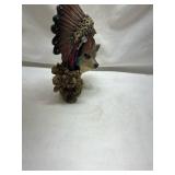 Native American and Wolf Spirit Decorative Bust