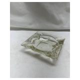 Clear Glass Square Ashtray